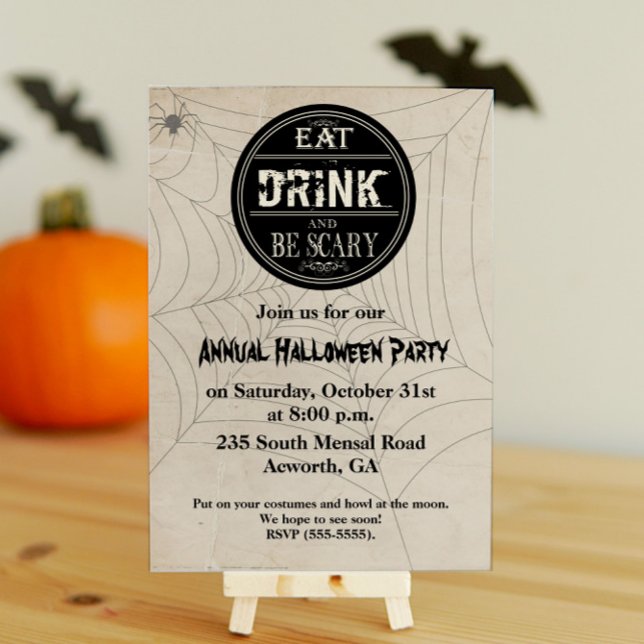 Invitation à une fête d'Halloween terrifiante Mang (Créateur téléchargé)