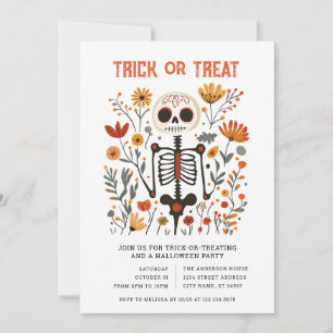 Invitation à une fête d'Halloween Trick or Treat