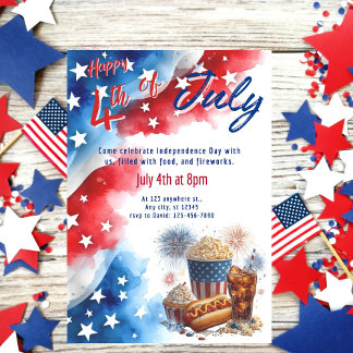 Invitation à une fête du 4 juillet !