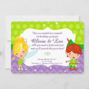 Invitation à une fête féerique fantaisiste pour ju