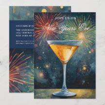 Invitation à une fête moderne du Nouvel An