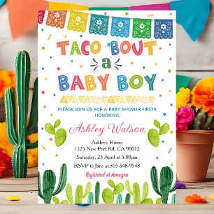 Invitation à une fête pour la Baby Shower de Taco