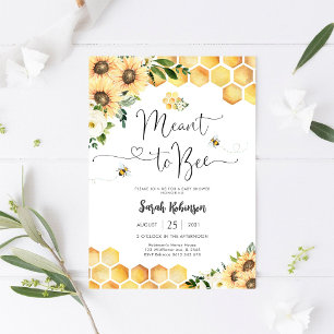 Invitation à une fête prénatale autour du thème de