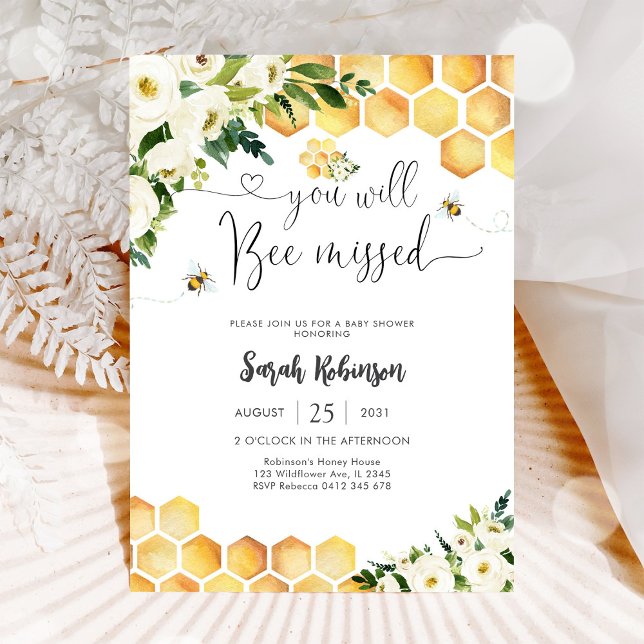 Invitation à une fête prénatale en l'honneur de Bé (Créateur téléchargé)