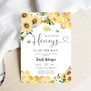 Invitation à une fête prénatale pour Bébé Abeille
