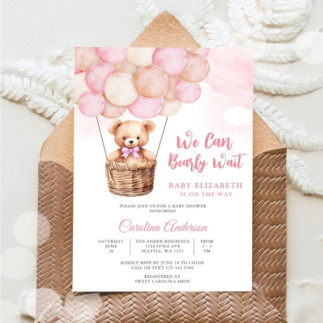 Invitation à une fête prénatale pour bébé avec un  (Créateur téléchargé)
