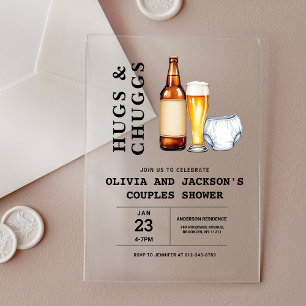 Invitation à une fête prénatale pour couples avec