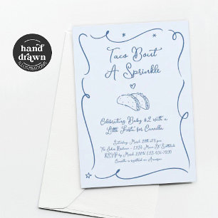 Invitation à une fête prénatale Taco Bout a Baby S