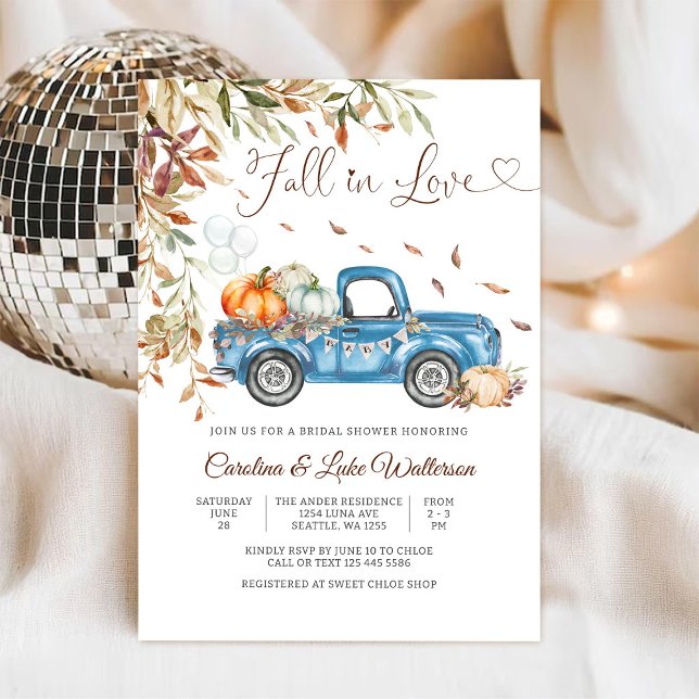 Invitation à une fête prénuptiale d'automne (Créateur téléchargé)