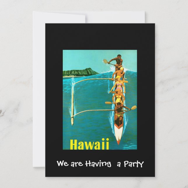 Invitation à une fête privée à Hawaï (Devant)