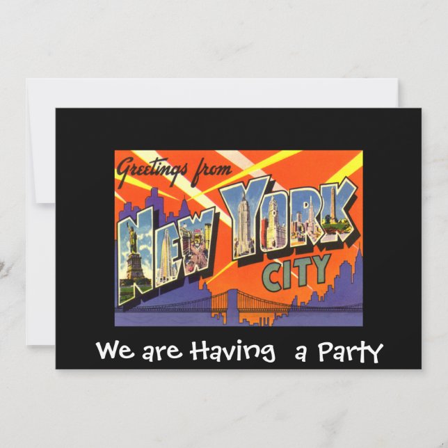 Invitation à une fête privée à New York (Devant)