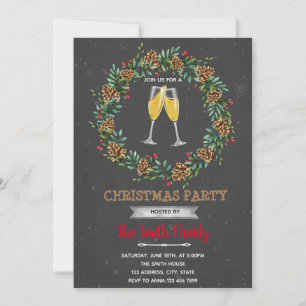 Invitation à une fête sur le thème de Noël sip see