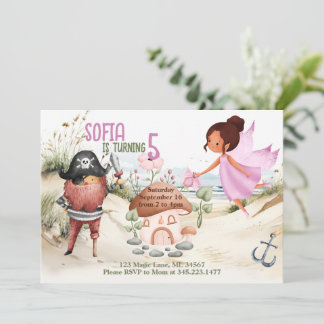 Invitation à une fête sur le thème des Pixies et d