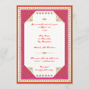 Invitation à une fête sur le thème marocain