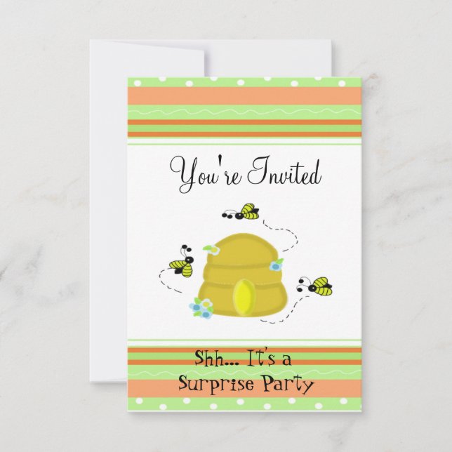 Invitation à une fête surprise avec une mignonne a (Devant)