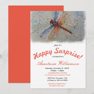 INVITATION À UNE FÊTE SURPRISE DRAGON VOLANT