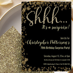 Invitation à une fête surprise pour le 79e anniver