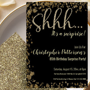 Invitation à une fête surprise pour le 85e anniver