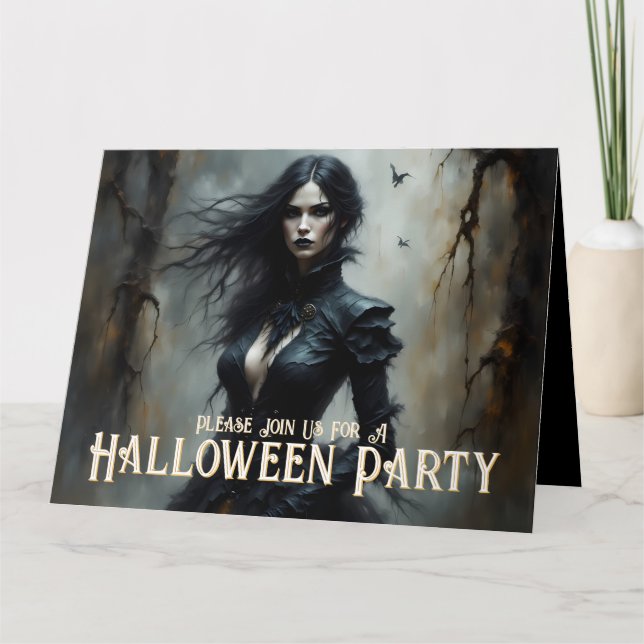 Invitation à une Nuit de Halloween Gothique de Mys (Devant)