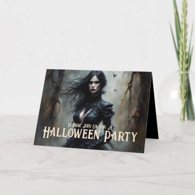 Invitation à une Nuit de Halloween Gothique de Mys (Devant)