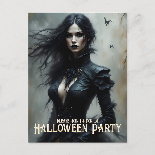 Invitation à une Nuit de Halloween Gothique de Mys (Devant)