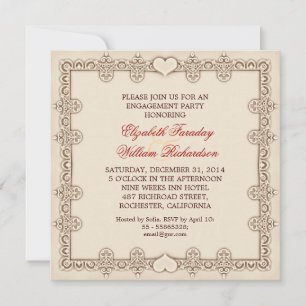 invitation à une partie de design élégant