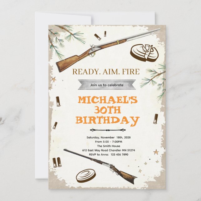 Invitation à une partie de tir (Devant)