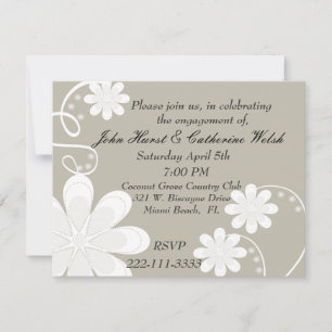 Invitation à une partie d'engagement élégante