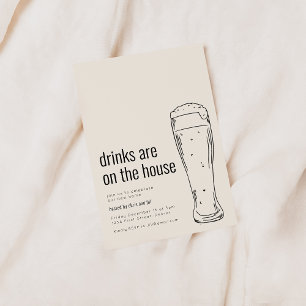 Invitation à une pendaison de crémaillère avec de 