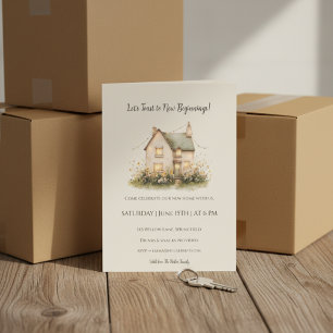 Invitation à une pendaison de crémaillère Cottage 