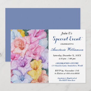 INVITATION À UNE RÉCEPTION DE JARDIN APRÈS-MIDI