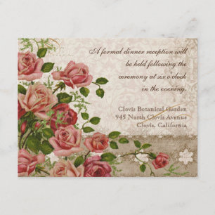 Invitation à une réception officielle Thé rose den