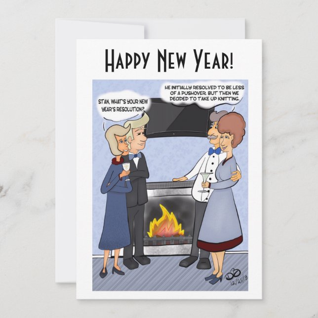 Invitation à une résolution du Nouvel An (Devant)