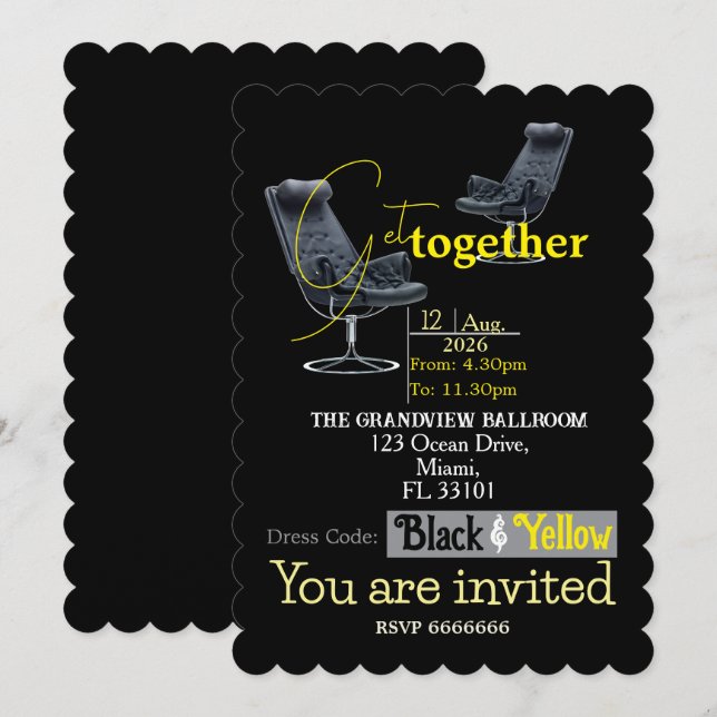 Invitation à une réunion de bureau (Devant / Derrière)