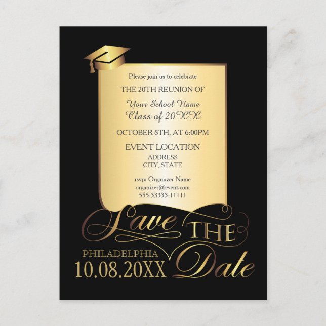 Invitation à une réunion d'école (Devant)