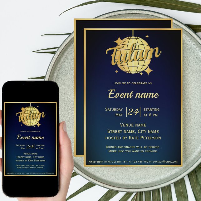 Invitation à une soirée à thème Tulum (Créateur téléchargé)