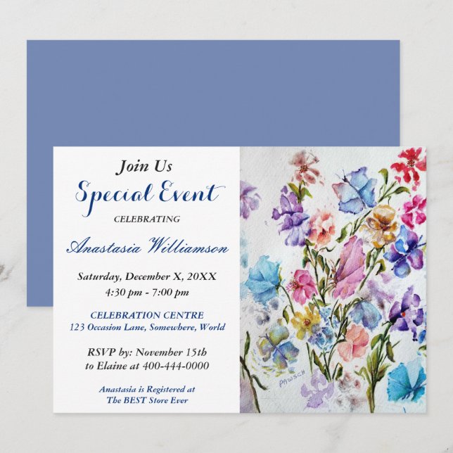 INVITATION À UNE SOIRÉE BRUNCH (Devant / Derrière)