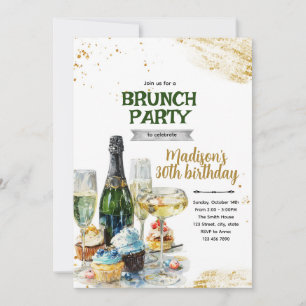 Invitation à une soirée champagne et dessert