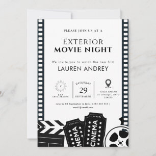 Invitation à une soirée cinéma en plein air