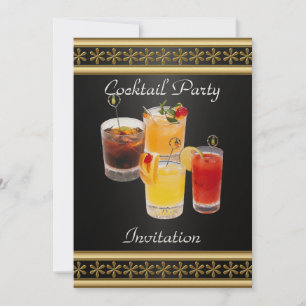 Invitation à une soirée cocktail