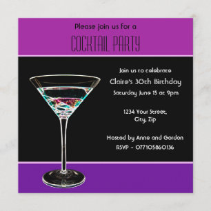 Invitation à une soirée cocktail