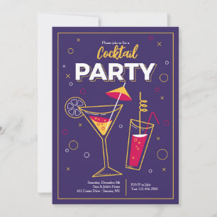 Invitation à une soirée cocktail