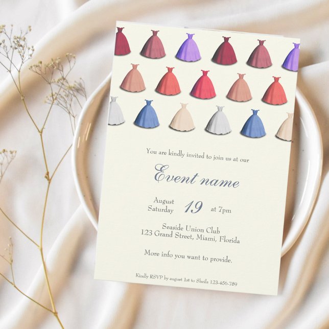 Invitation à une soirée cocktail annuelle tenue (Créateur téléchargé)