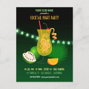 Invitation à une soirée cocktail club/corporatif