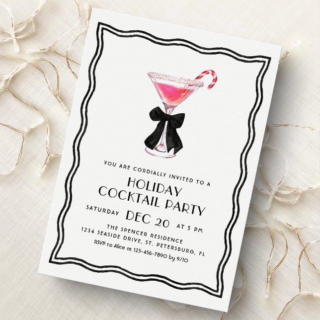 Invitation à une soirée cocktail de Noël (Créateur téléchargé)