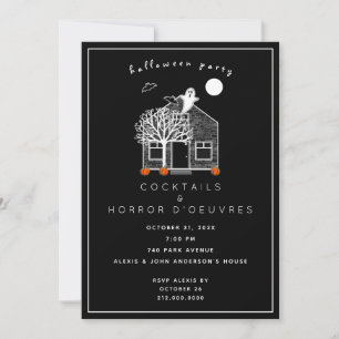 Invitation à une soirée cocktail Halloween