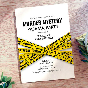 Invitation à une soirée d'anniversaire en pyjama s