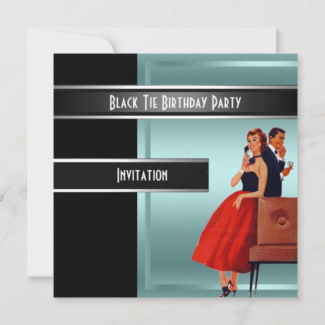 Invitation à une soirée d'anniversaire en tenue de (Dos)