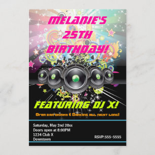 Invitation à une soirée dansante de hip hop en clu