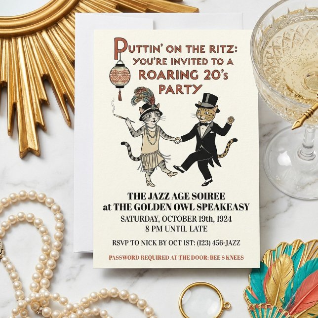 Invitation à une soirée dansante de l'ère du Jazz  (Créateur téléchargé)